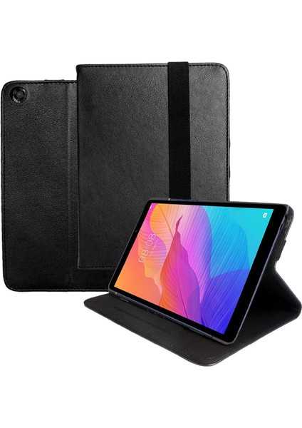 Huawei Matepad T8 8 Inch 2in1 Set Alfa Book Case Deri Standlı Kılıf + Bluetooth Klavye - AL81112