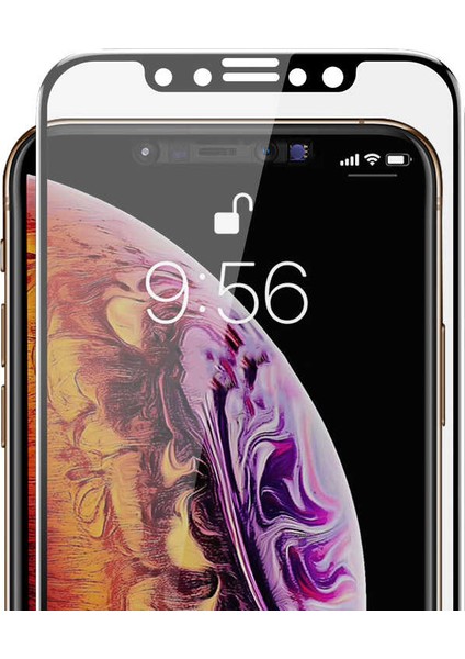 Apple iPhone Xs 5.8 Davin 5d Privacy Cam Ekran Koruyucu