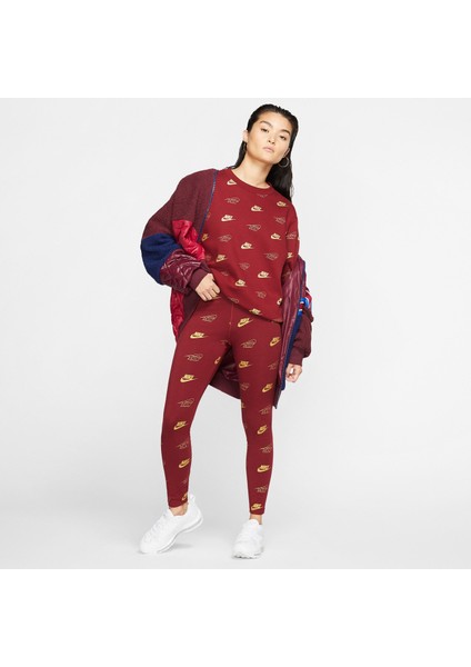 Sportswear Printed Leggings Kadın Tayt