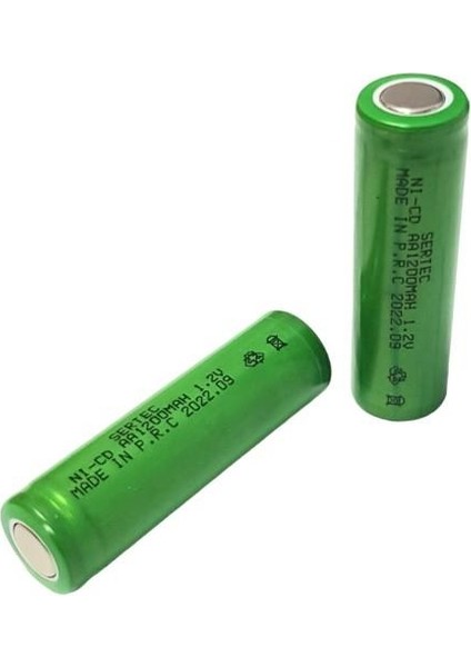 1.2VOLT 1200MAH Aa Ni-Cd Şarjlı Kalem Pil Başlıksız