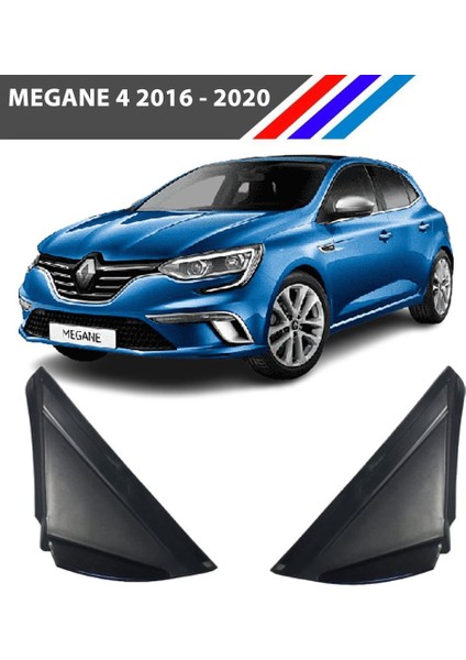 Megane 4 Kelebek Camı Üçgen Bakaliti Sol ve Sağ Takım Siyah Renk