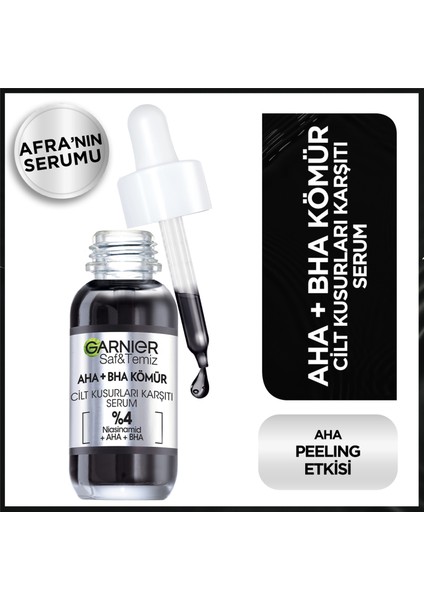 Garnier aha Bha Cilt Kusurları Karşıtı Siyah Serum + Maybelline New York Instant Age Eraser 01 Light