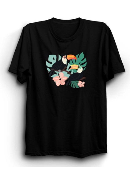 Tukan Kuşu, 2 Toucan Birds Tişört