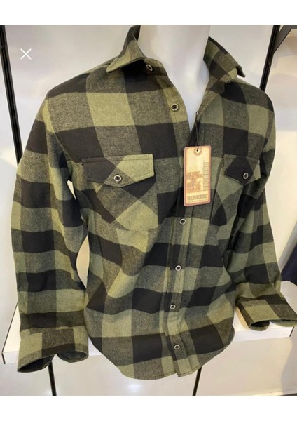 Slim Fit Yakalı Oduncu Gömleği modelleri