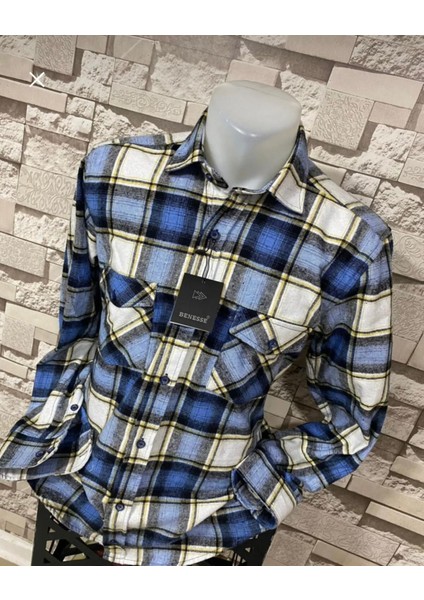 Slim Fit Yakalı Oduncu Gömleği