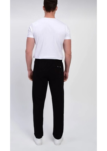 Erkek Siyah Eşofman Altı Boru Paca Beli Lastikli Fermuarlı Cepli Klr Gym As 101 fiyatları