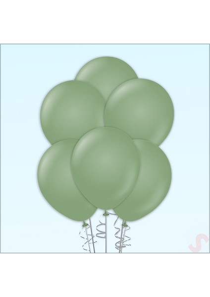 Okaliptus Pastel Balon, 30CM x 8 Adet