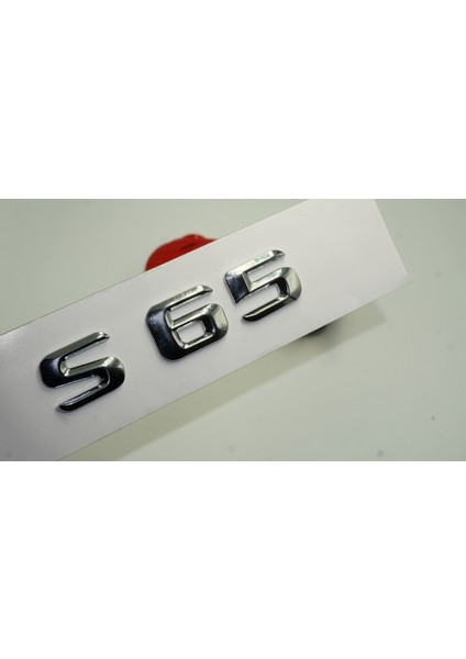 Benz S65 Bagaj Krom Metal 3m 3D Yazı Logo