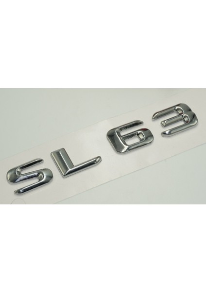 Benz Sl 63 Bagaj Krom Metal 3m 3D Yazı Logo