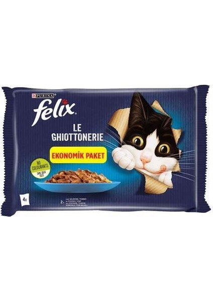 Somon Kedi Yaş Mama Eko Paket 85 gr 24'lü