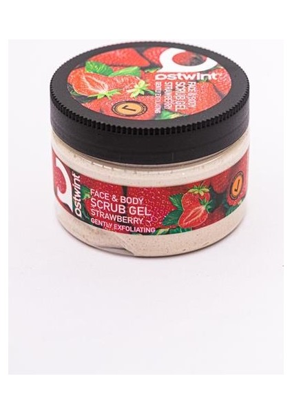 Face Body Scrub Gel Strawbarry 300 ml x 3 Adet