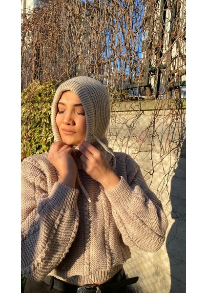 Triko Ipli Balaclava Unisex Tesettüre Uygun fiyatları