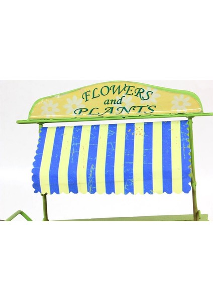 Dekoratif Metal Üç Tekerlekli Çiçek Arabası Biblo Hediyelik fiyatları