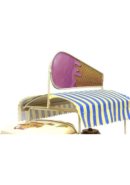 Dekoratif Metal Dondurma Arabası Dekor Biblo Hediyelik modelleri