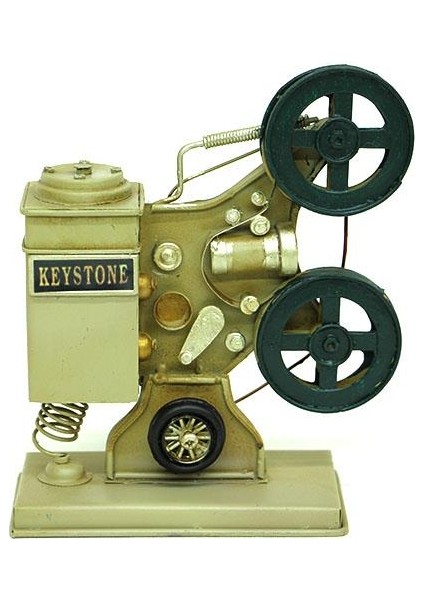 Dekoratif Metal Sinemaskop Biblo Vintage Ev Ofis Hediyelik