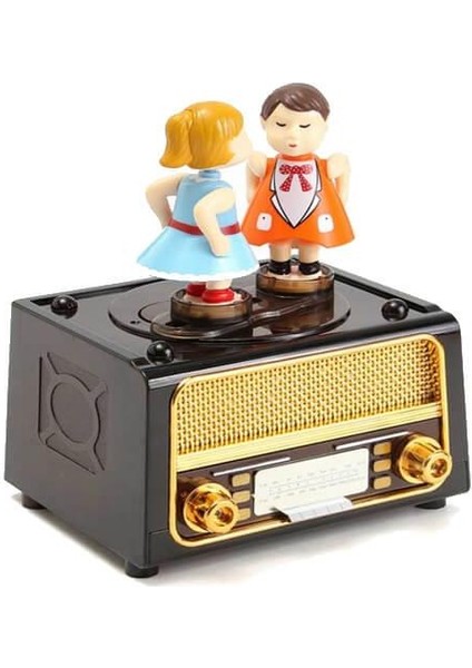 Radyo Müzikli Müzik Kutusu Kurmalı Dekoratif Hediyelik
