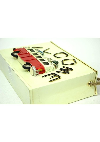 Dekoratif Metal Saksı Vintag Minibüs Temalı Hediyelik modelleri