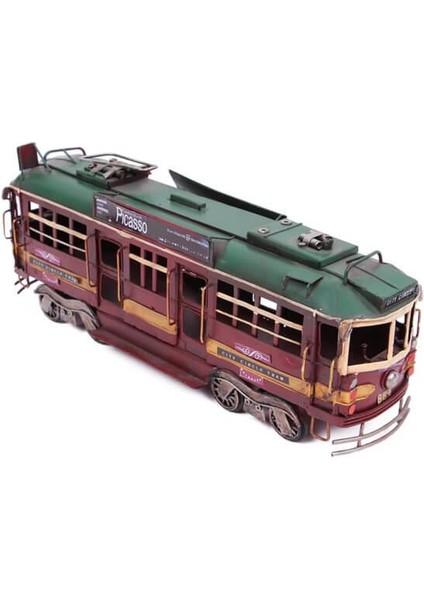 Dekoratif Metal Piccaso Treni Vintage Biblo Hediyelik