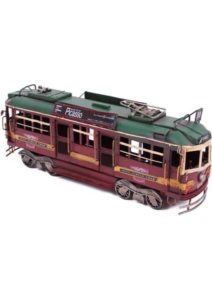 Dekoratif Metal Piccaso Treni Vintage Biblo Hediyelik