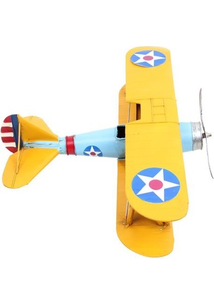 Dekoratif Metal Uçak Çift Kanatlı Biblo Dekoratif Hediyelik fırsatları
