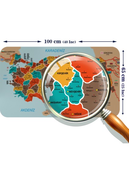 Eğitici - Öğretici Dünya ve Türkiye Haritası Çocuk Odası Duvar Sticker I 3886 indirimleri