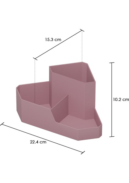 Dovi Home Makyaj Düzenleyici ve Kozmetik Saklama Kutusu Organizer 3'lü Set