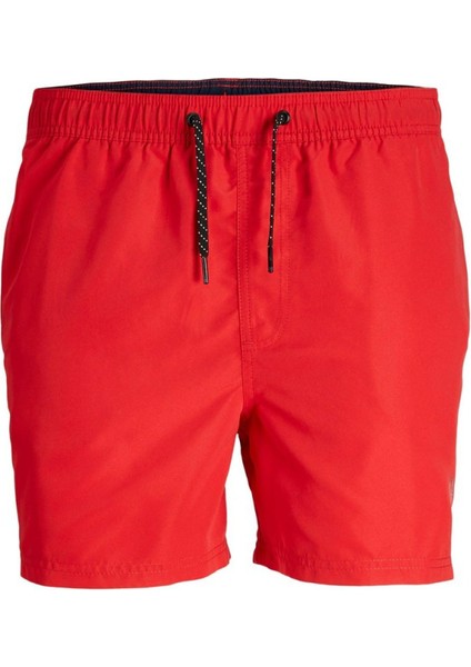 Jack & Jones Jpstfiji Jjswim Solid Sn Ly Kırmızı Erkek Deniz Şortu 12225961-Chine