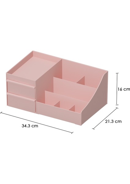 Dovi Home Makyaj Düzenleyici ve Kozmetik Saklama Kutusu Organizer 2'li Set