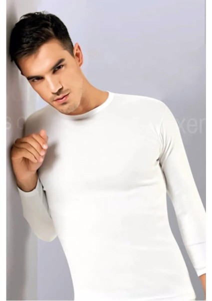 Erkek Sıfır Yaka Likralı Uzun Kol Fanila Atlet 1302 - 6 Adet fiyatları