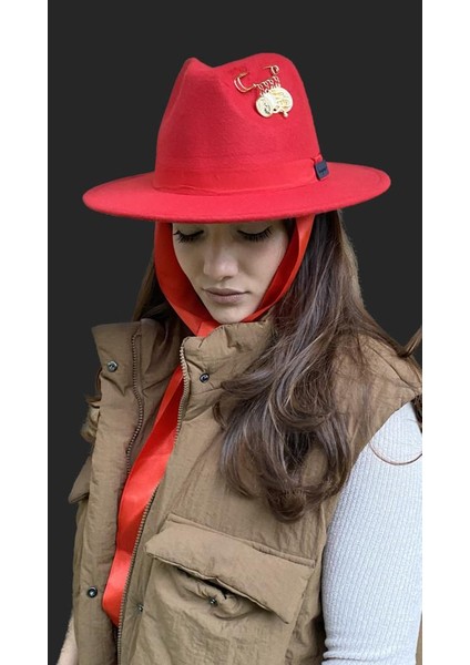 Iğneli Aksesuar Kovboy Keçe Şapka fiyatları