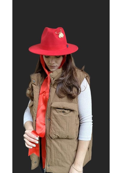 Iğneli Aksesuar Kovboy Keçe Şapka fırsatları