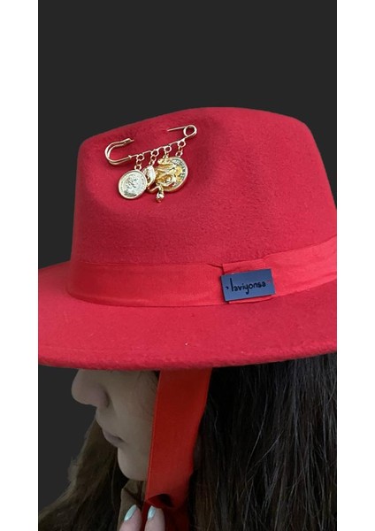 Iğneli Aksesuar Kovboy Keçe Şapka indirimleri