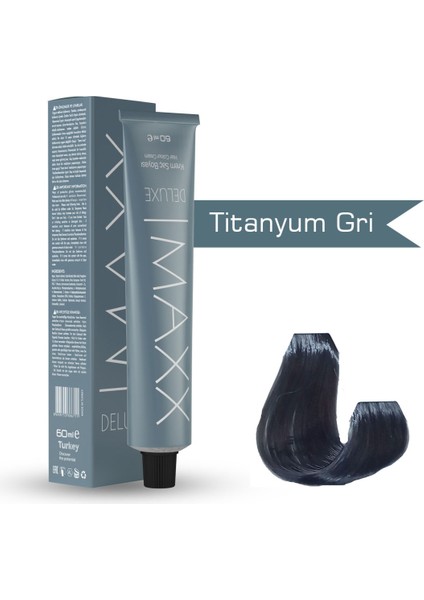 Deluxe Tüp Boya Titanyum Gri 60 ml x 2 Adet