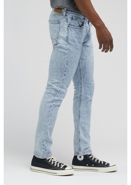Luke Slim Fit Dar Kesim Normal Bel Açık Mavi Esnek Jean Kot Pantolon modelleri