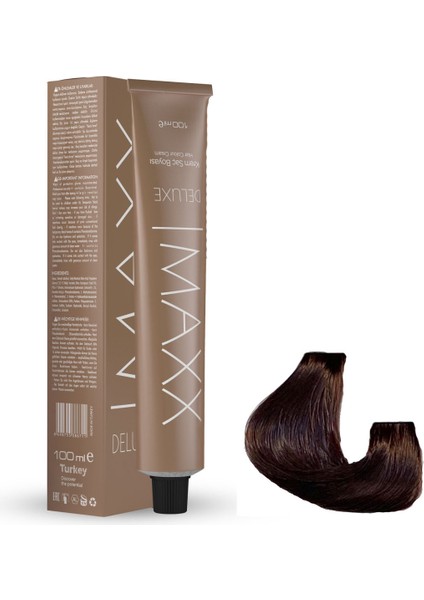 Deluxe Tüp Boya 6.77 Işıltılı Kahve 60 ml x 4 Adet