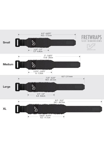 Gruv Gear Fretwrap - Açık Gri - Small