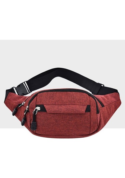 Bel Crossbody Spor Çanta Kırmızı (Yurt Dışından)