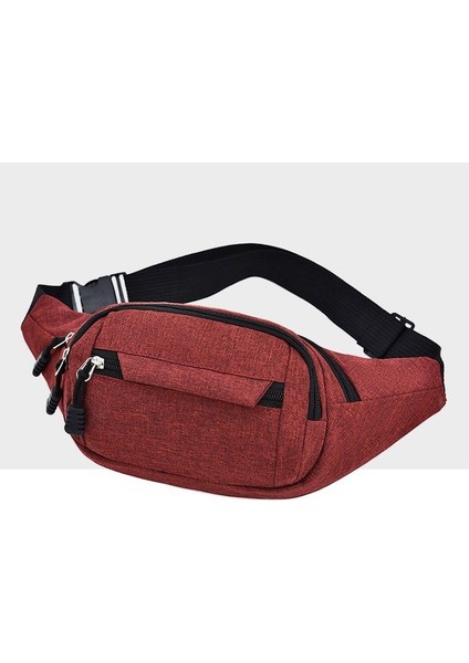 Bel Crossbody Spor Çanta Kırmızı (Yurt Dışından)