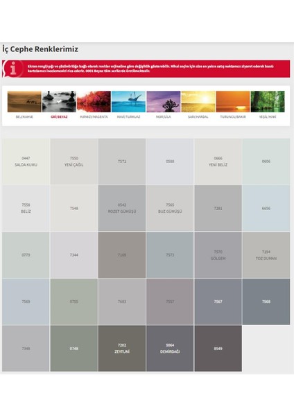 Dinamik İç Cephe Boyası Silikonlu 0542 Rozet Gümüşü 7,5 Lt modelleri