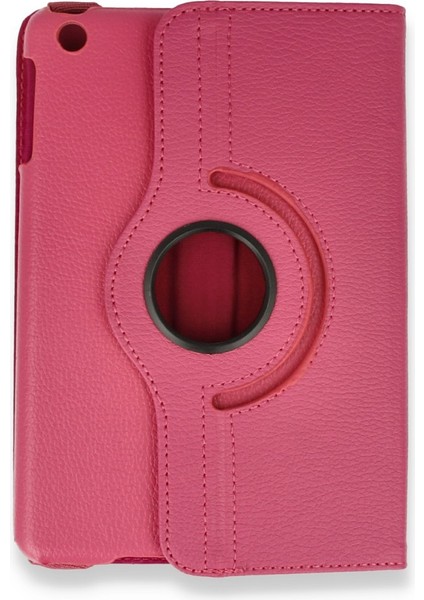 iPad Mini 3 Kılıf 360 Tablet Deri Kılıf - Pembe