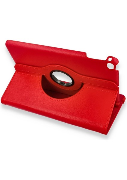 iPad Mini 5 Kılıf 360 Tablet Deri Kılıf - Kırmızı