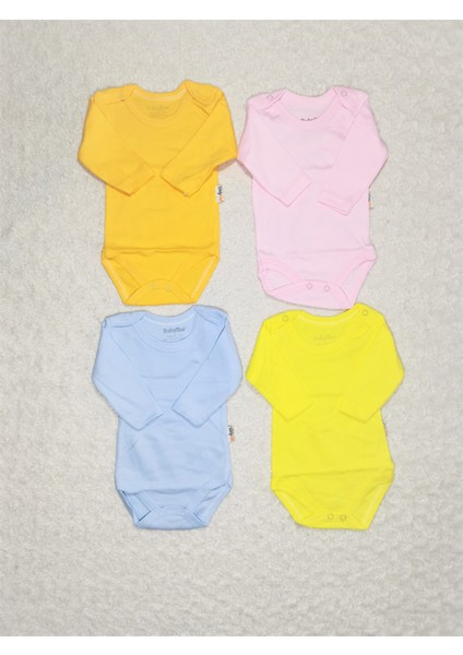 Bebek Uzun Kollu Çıtlçıtlı Badi 2'li Set 1-3-6-9 Ay