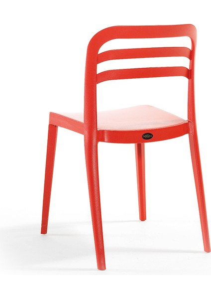 Aspen Bahçe Balkon Renkli Sandalye Kırmızı 6'lı Set modelleri