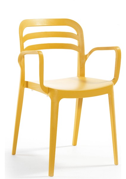 Aspendos Bahçe Balkon Renkli Koltuk Hardal 6'lı Set modelleri