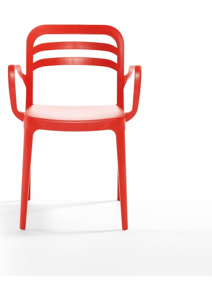 Aspendos Bahçe Balkon Renkli Koltuk Kırmızı 4'lü Set fırsatları