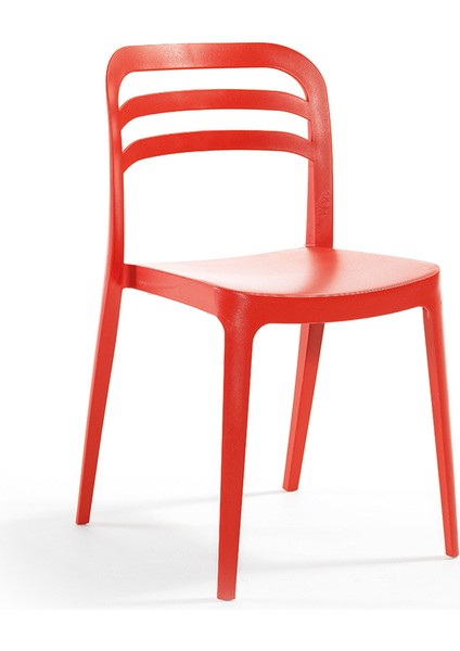 Aspen Bahçe Balkon Renkli Sandalye Kırmızı 6'lı Set fırsatları