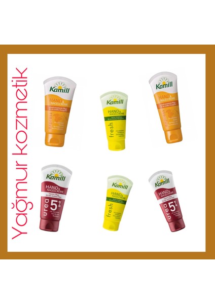 Express 75ML+KAMILL Fresh+Kamill Urea %5 El & Tırnak Kremi 6lı Set