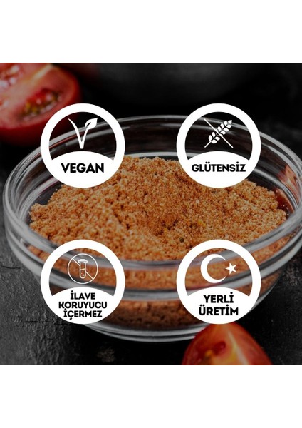 Egeye Dönüş Glutensiz Domates Tozu - 100 Gr. (Yüksek Aroma - Renk Verici - Katkı Koruyucu Içermez)