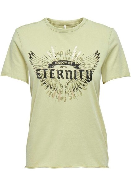 Oversize Kısa Kol Yuvarlak Yaka Minimalist Kadın T-Shirt - Günlük Stil