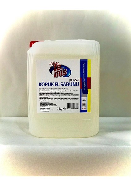 5Temis Köpük El Sabunu - El Temizleyici 5 kg
